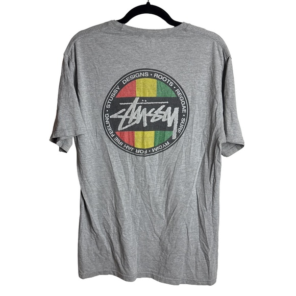 Stüssy World Tour Tee – Gray, Size M - Picture 1 of 6